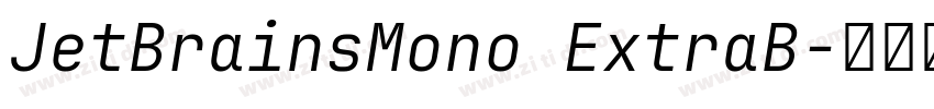 JetBrainsMono ExtraB字体转换